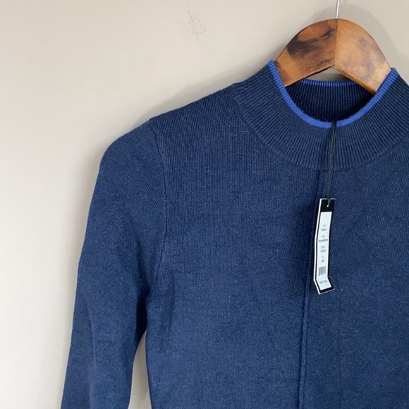 NWT Romeo & Juliet Couture Sweater Dress Navy Blue Size Medium - Picture 2 of 6